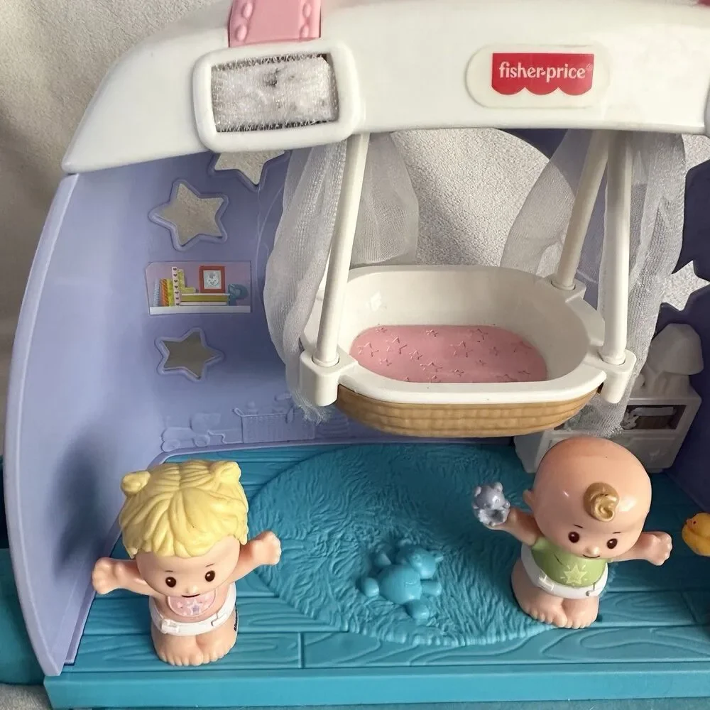 Fisher Price Little People Cuddle and Play Nursery Babies Baby Figures Crib 2019